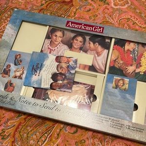 American Girl cards and notes and book